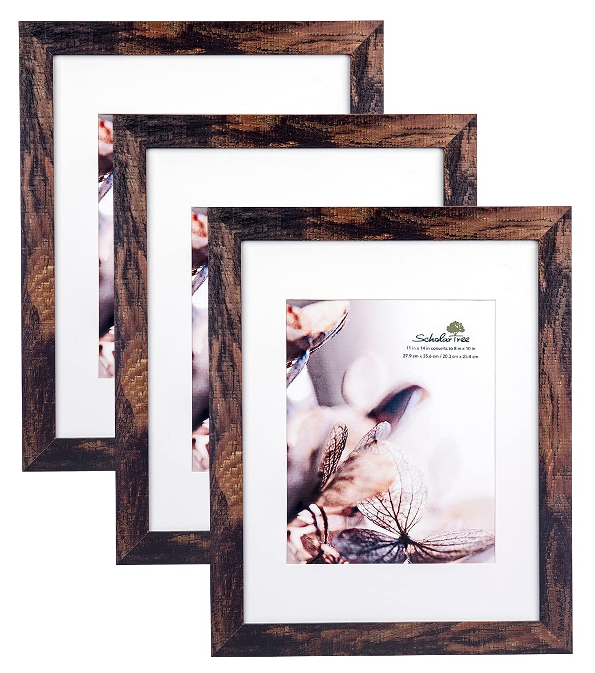 5x7 Picture Frame Gold, Display 5x7 without Mat or 4x6 with Mat, Wall Gallery Photo Frames