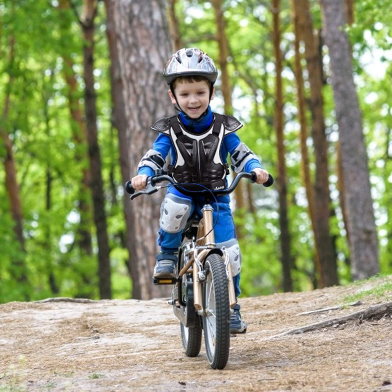 Webetop Kids Chest Protector Motocross Dirt Bike Body Chest Spine Protector Vest Gear for ATV MTB Skiing