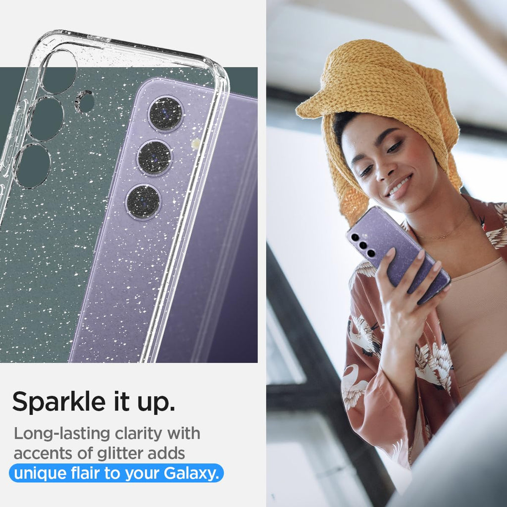 Spigen Liquid Crystal Designed for Galaxy S24 Case (2024) [Military-Grade Protection] - Crystal Clear