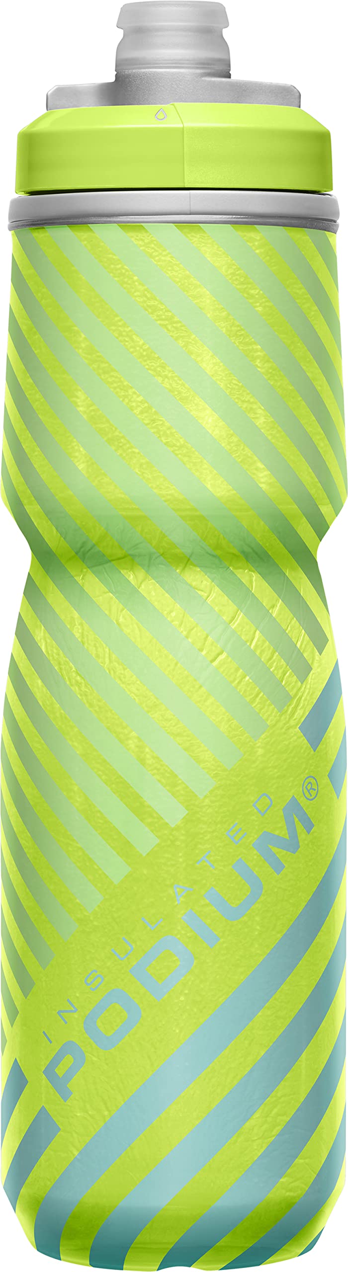 CamelBak Podium Chill Insulated Bike Squeeze Water Bottle, Cold Retention for Cycling, 24oz, Reflective Ghost