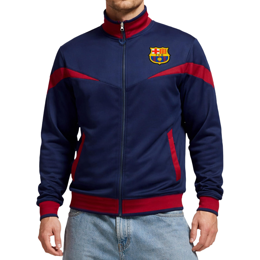 Icon Sports Officially Licensed FC Barcelona Soccer Track Jacket - Unisex Adult