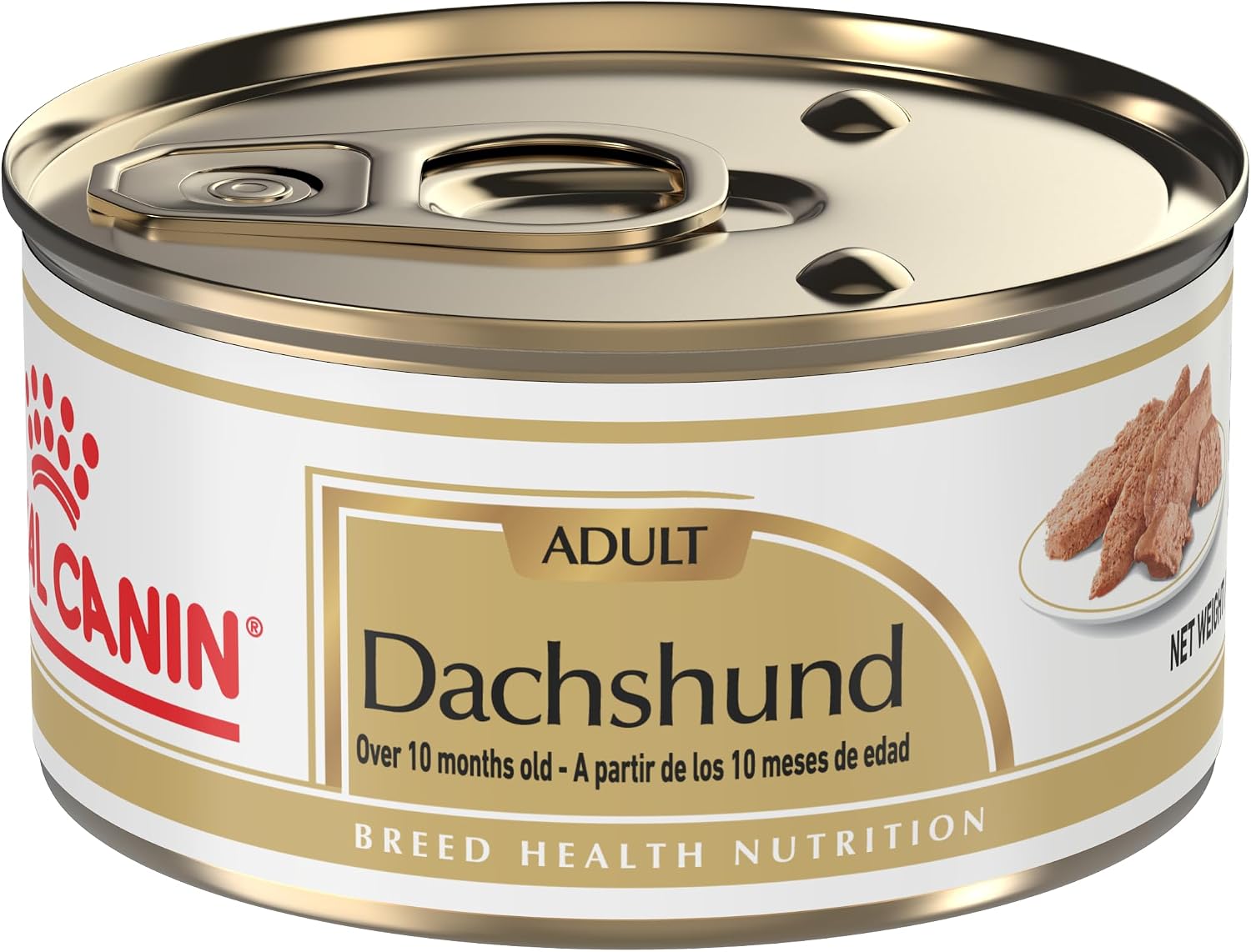 Royal Canin Breed Health Nutrition Dachshund Adult Loaf in Sauce Dog Food, 3 oz (Pack of 24)