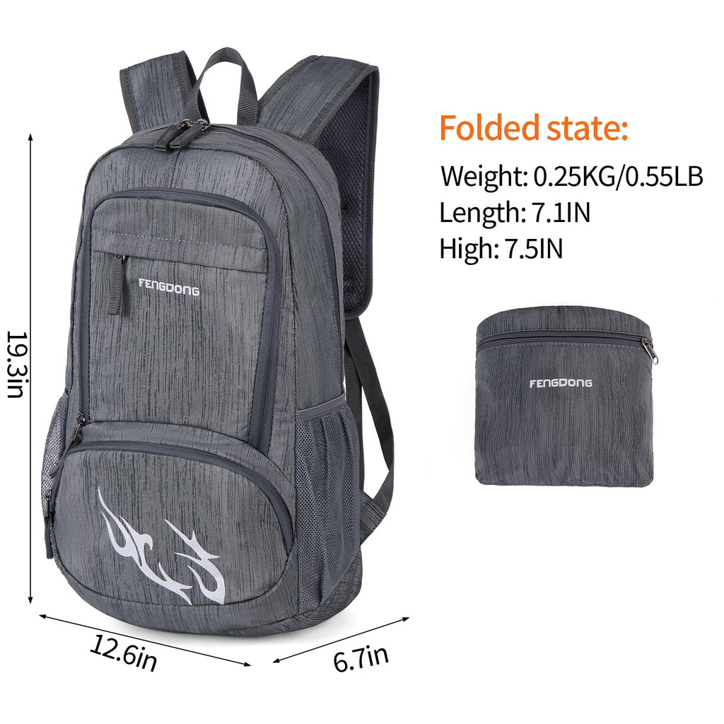 FENGDONG 35L Lightweight Foldable Waterproof Packable Travel Small Hiking Backpack Daypack for men women