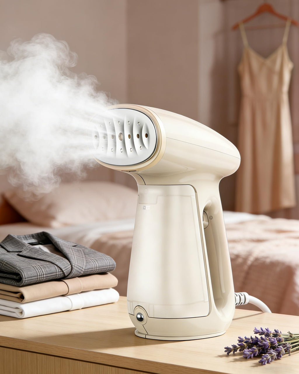 Bear Steamer for Clothes, 1300W 25s Heat-Up Clothes Steamer with 230ml Tank | Essential Oil Compatible,20g/min Steam Rate,Handheld 2-in-1 Steam&Iron,Fabric Wrinkle Remover for Home&Travel,Includes Brush
