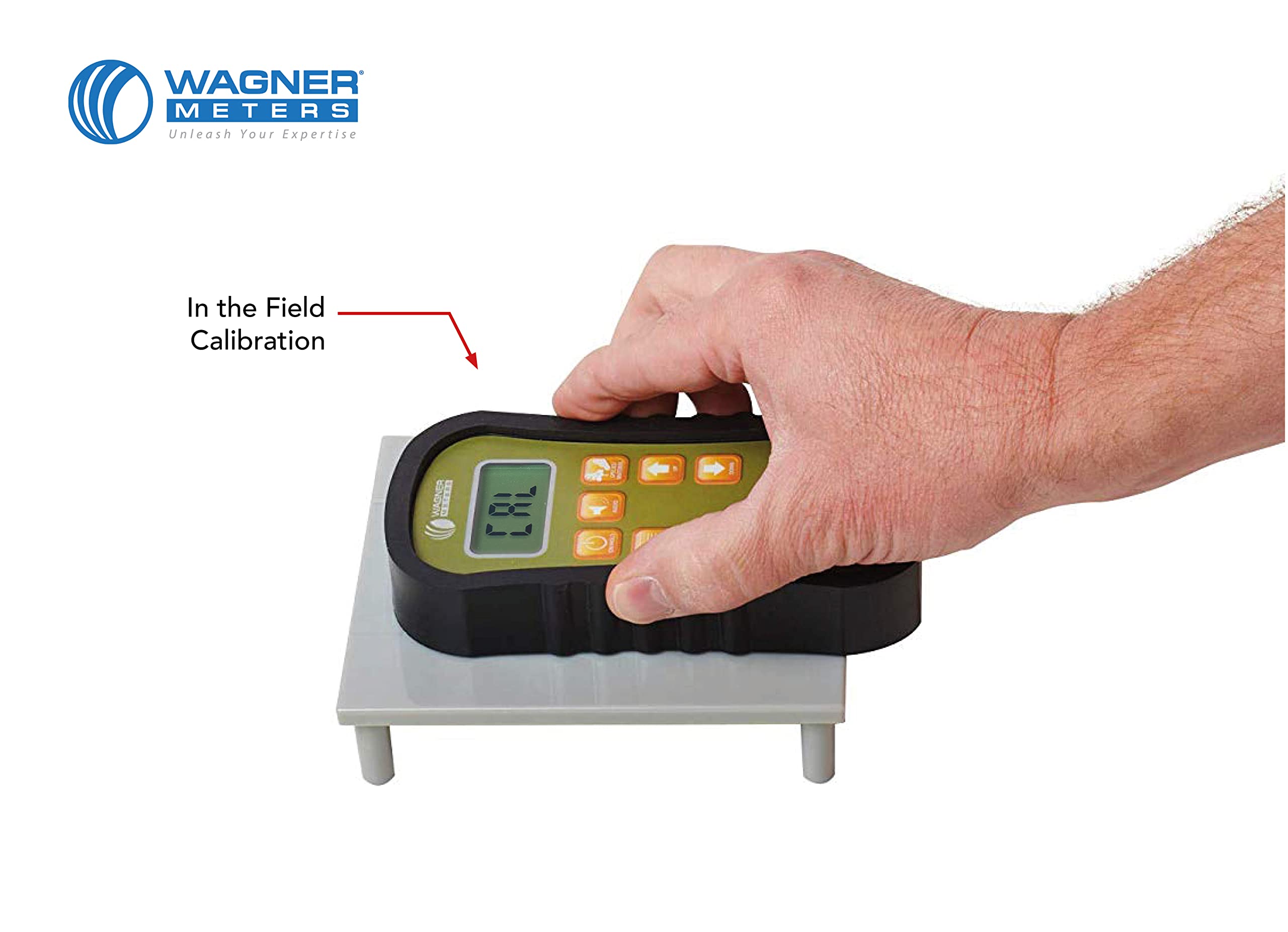 Orion® 910 Pinless Wood Moisture Meter Kit by Wagner Meters | Accurate, Non-Damaging, Deep Depth Lumber Moisture Measurement, On-site Calibration (Standard Calibrator)