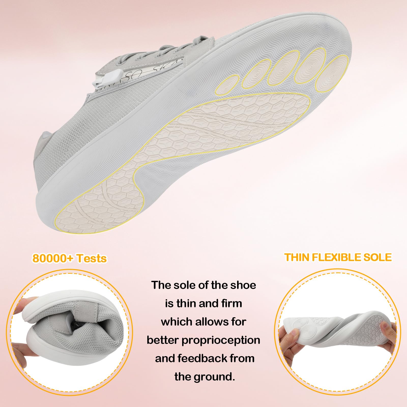 Womens Barefoot Walking Shoes Wide Toe Fashion Sneakers Comfortable Casual Shoes Zero Drop Minimalist Shoes