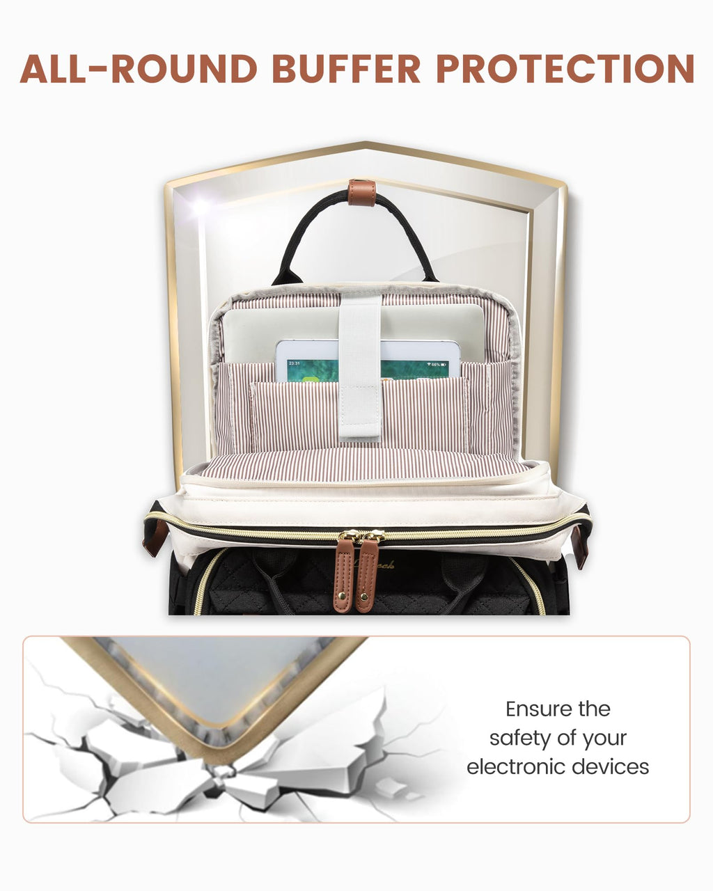 LOVEVOOK Laptop Backpack for Women, 15.6 inch Waterproof Nurse Bag Teacher Work Backpack Purse for Women, Travel Computer Backpack for College Office Business Ladies