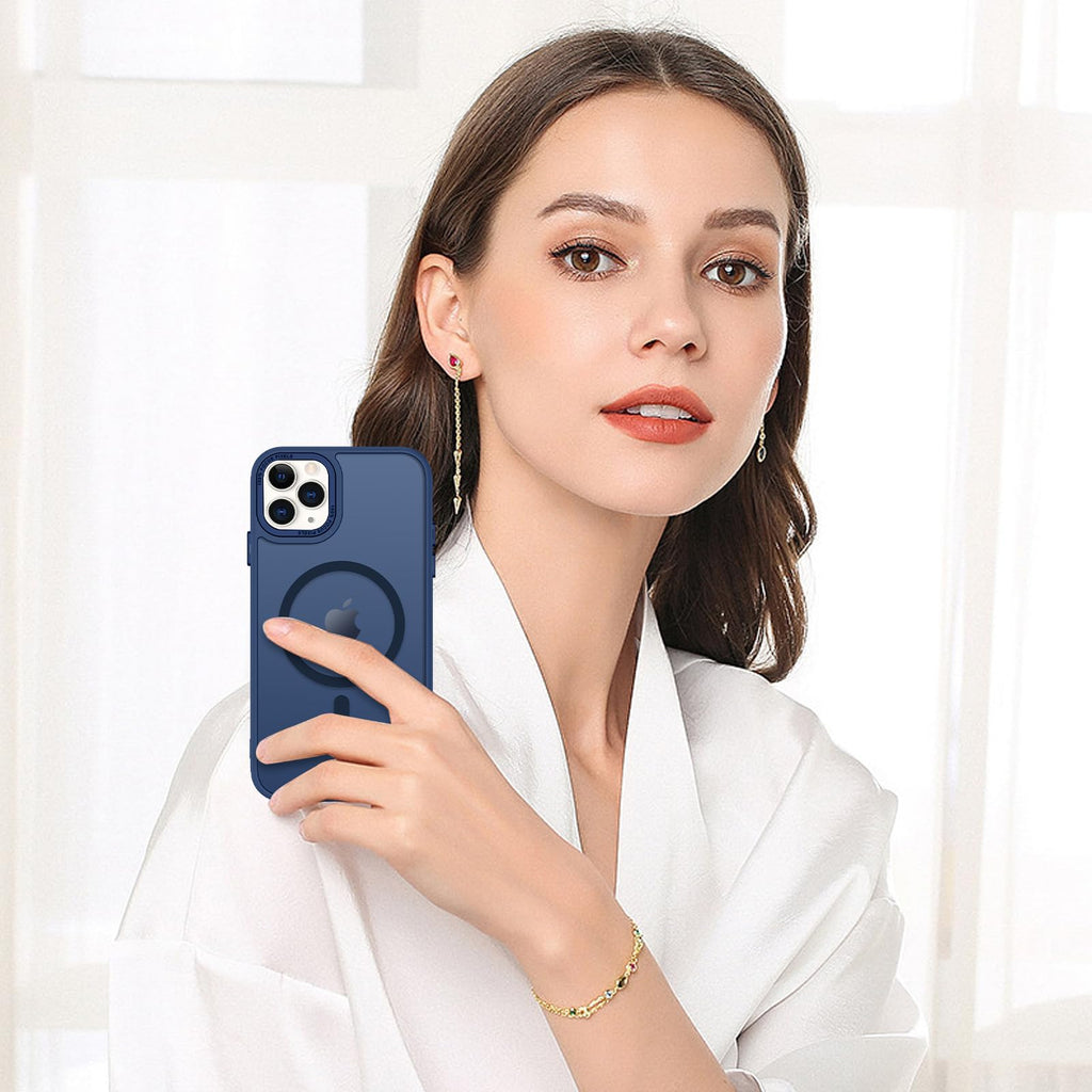 BENTOBEN for iPhone 11 Pro Case 2019 [Compatible with Magsafe] Translucent Matte Magnetic Phone Case iPhone 11 Pro 5.8" Slim Thin Shockproof Bumper Women Men Protective Cases Cover, Black