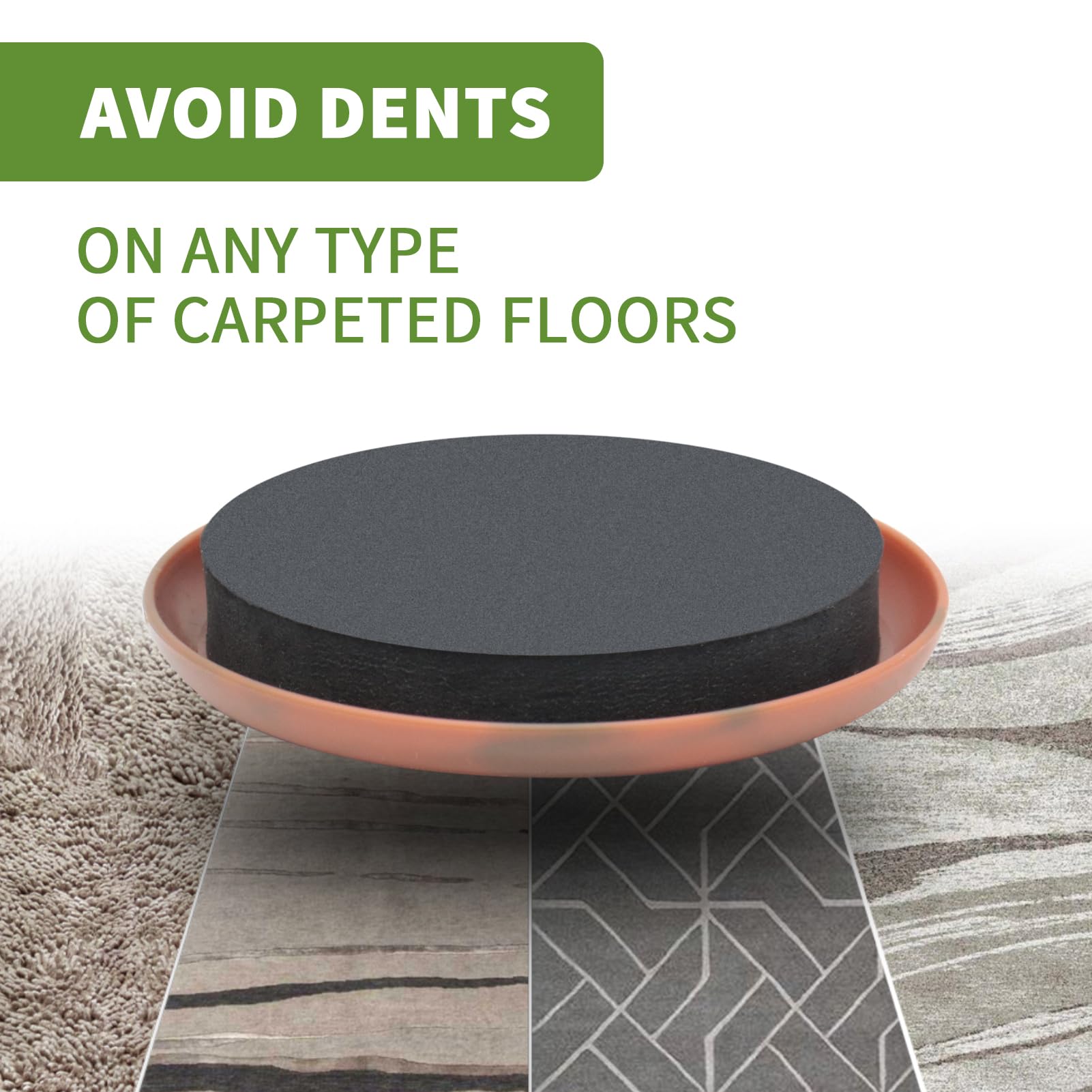 Furniture Sliders for Carpet 4 PCS - 9 1/2 inch Furniture Moving Slider Chair Legs Floors Protectors– Move Your Furniture Easy & Safely (for Carpet)