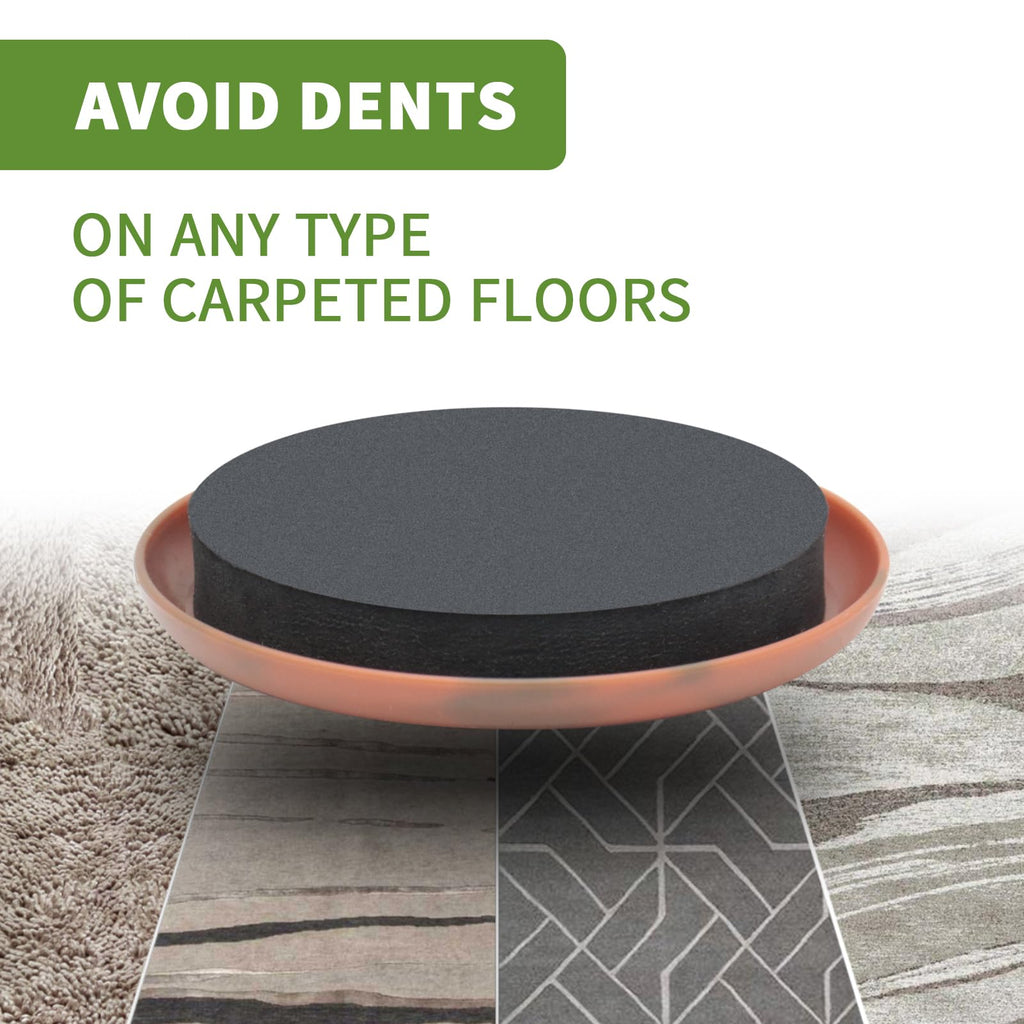 Furniture Sliders for Carpet 4 PCS - 9 1/2 inch Furniture Moving Slider Chair Legs Floors Protectors– Move Your Furniture Easy & Safely (for Carpet)