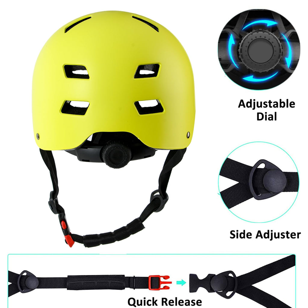 Bike Helmet 3 Sizes for Teenager Kids Youth Adults,Bavilk Skateboard Helmet Adjustable Multi-Sport Bicycle Cycling Scooter Roller Skate Inline Skating Rollerblading for Girls Boys Women Men Teen