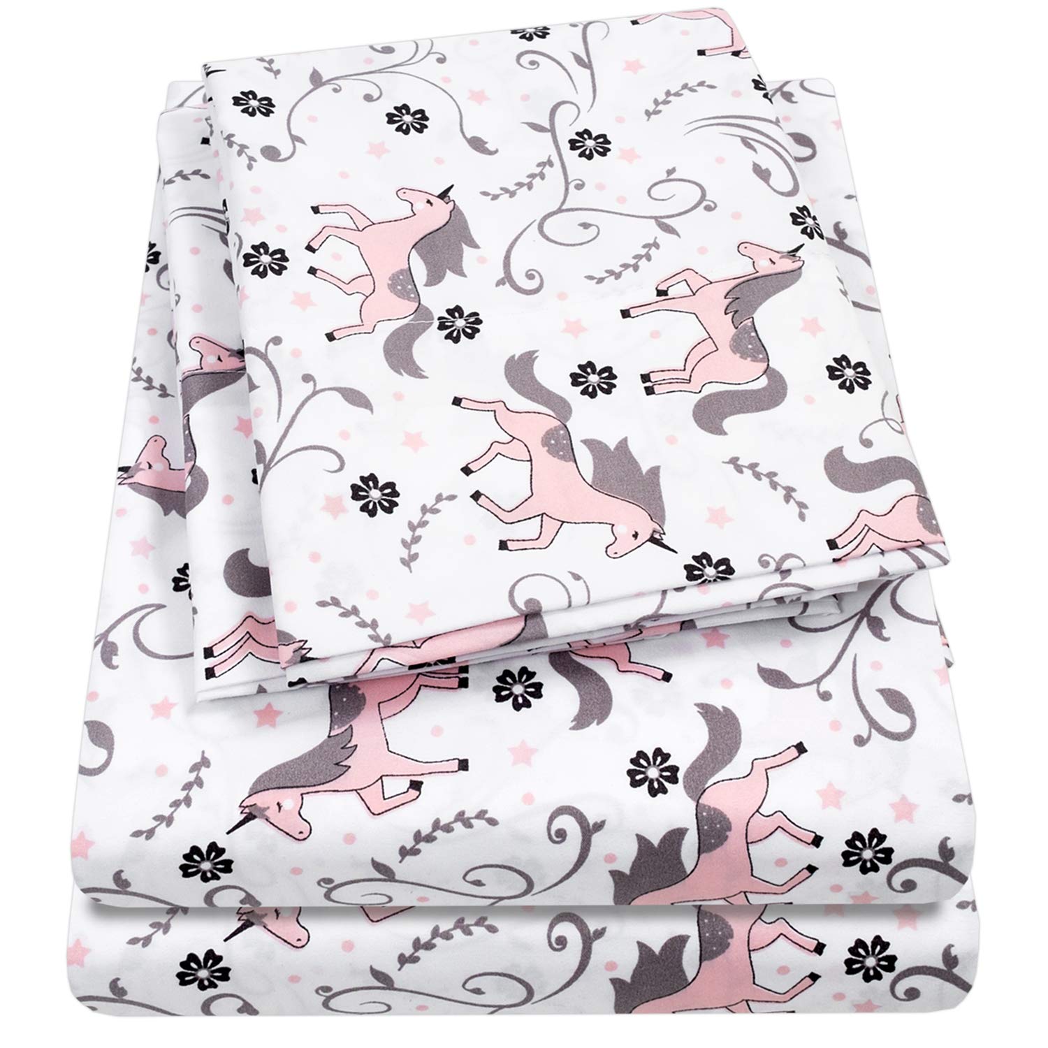 1500 Supreme Kids Bed Sheet Collection - Fun Colorful and Comfortable Boys and Girls Toddler Sheet Sets - Deep Pocket Wrinkle Free Soft and Cozy Bedding - Twin, Ballerinas