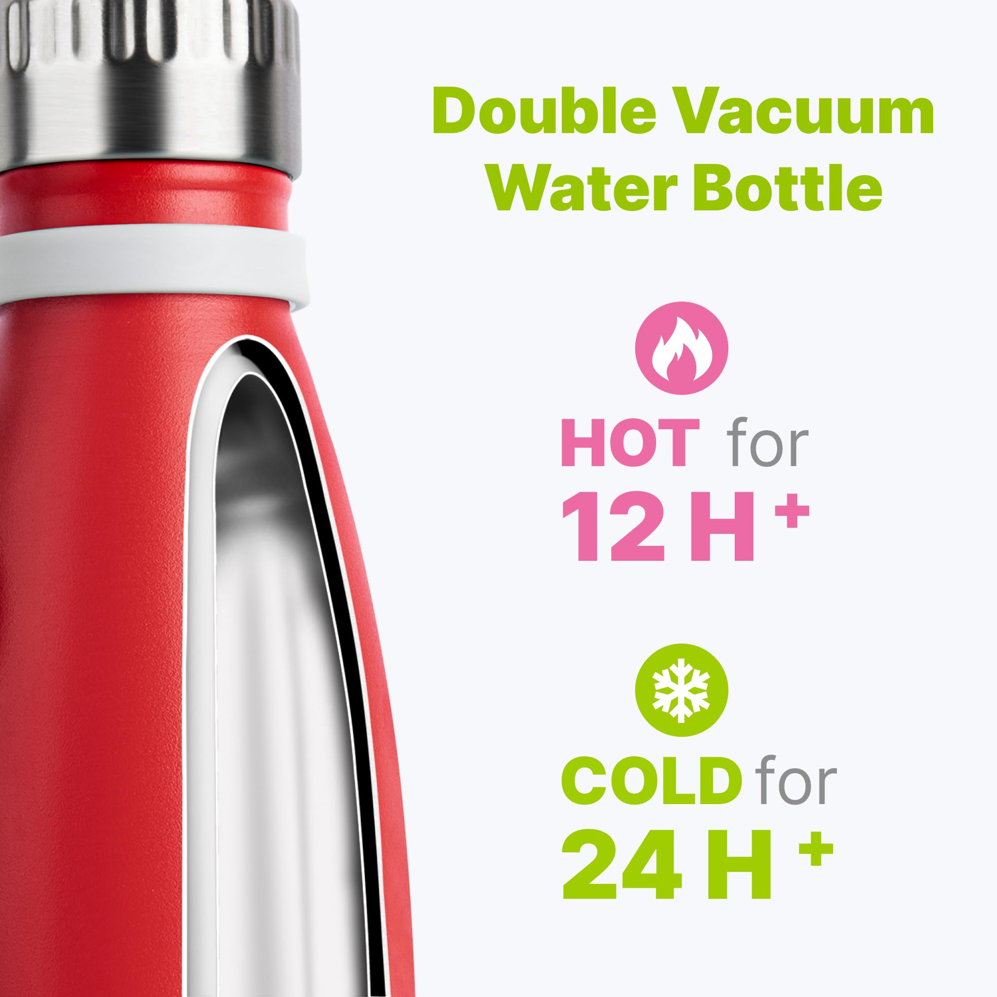 9 oz Water Bottle for Kids-Small Stainless Steel Water Bottle for School Vacuum Insulated Metal Leak Proof Cola Shape Water Flask for Boys Girls(Baby Blue)