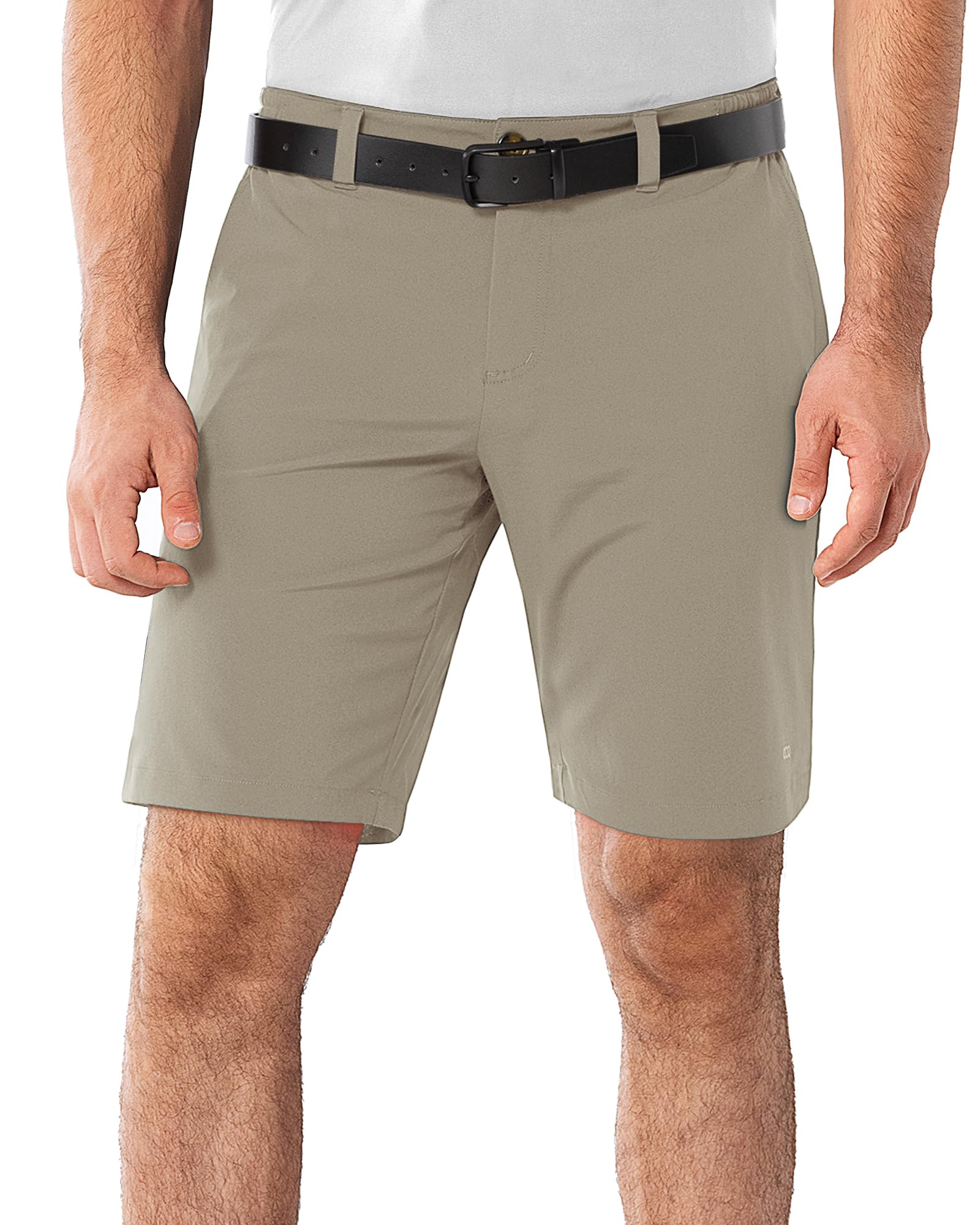 33,000ft Men's Golf Shorts 9" Dry Fit Stretch Golf Short UPF 50+ Lightweight Flat Front Golf Shorts with Pockets
