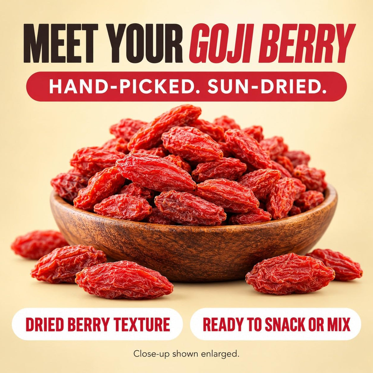 Nutrient Elements Organic Goji Berries, Raw Sun-Dried, 2 lb