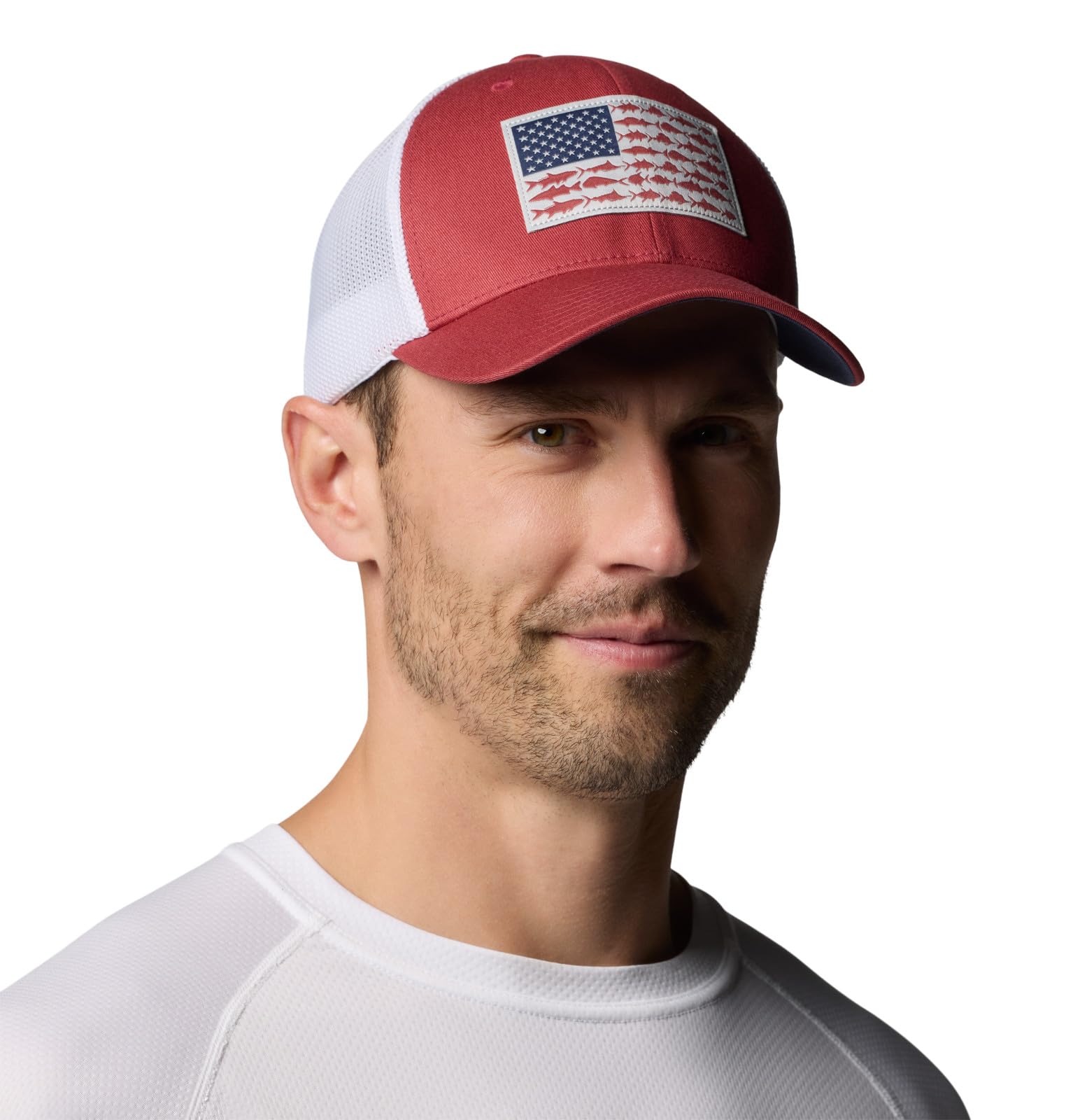 Columbia Unisex Adult PFG Logo Mesh Ball Cap