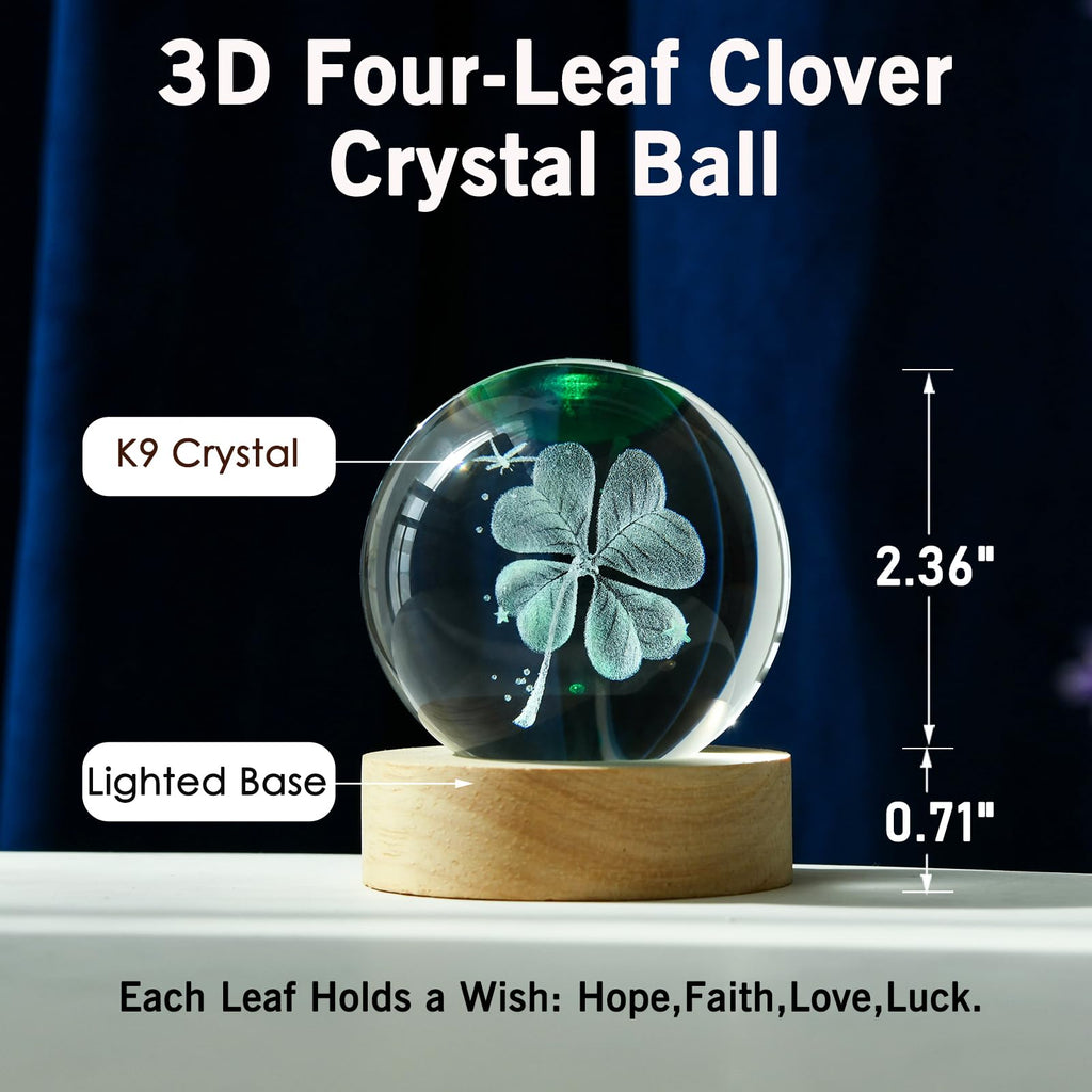 IFOLAINA Butterfly Crystal Ball Gifts Ideas for Girlfriend Wife Mom Couple Her Bithday Mothers Day 3D Butterfly on Sunflower Night Light Decorative Globes Room Decor