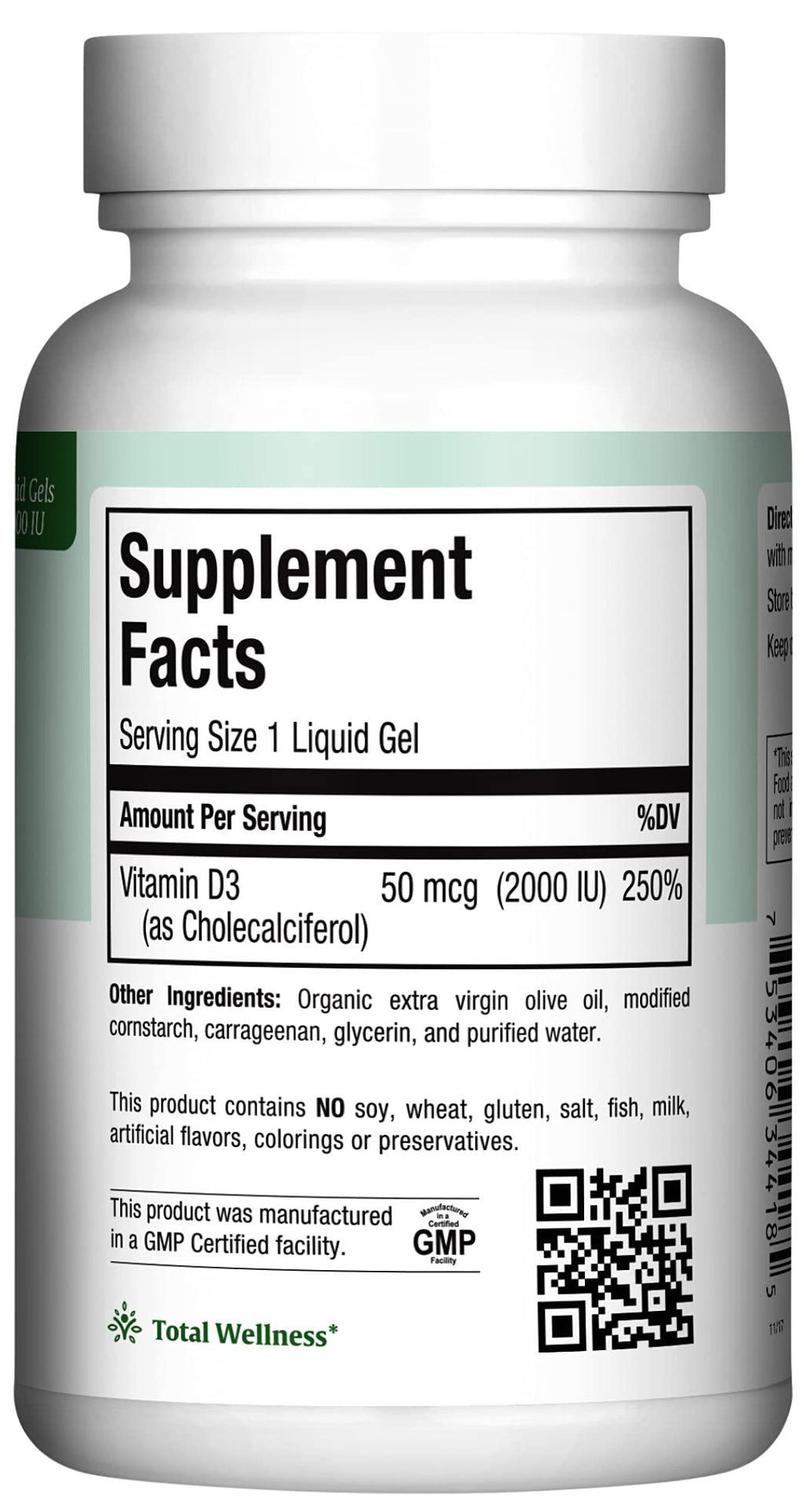 Maxi Health Vitamin D3 2000IU Tablets – Immune Support, Bone Health, and Muscle Function – Vitamin D 2000 IU Supplement for Adults – Kosher, Easy-to-Swallow, 90 Tablets