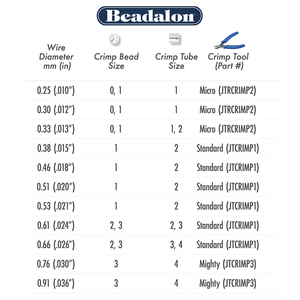 Beadalon 19 Strand Stainless Steel Bead Stringing Wire, .010 in / 0.25 mm, Bright, 100 ft / 31 m