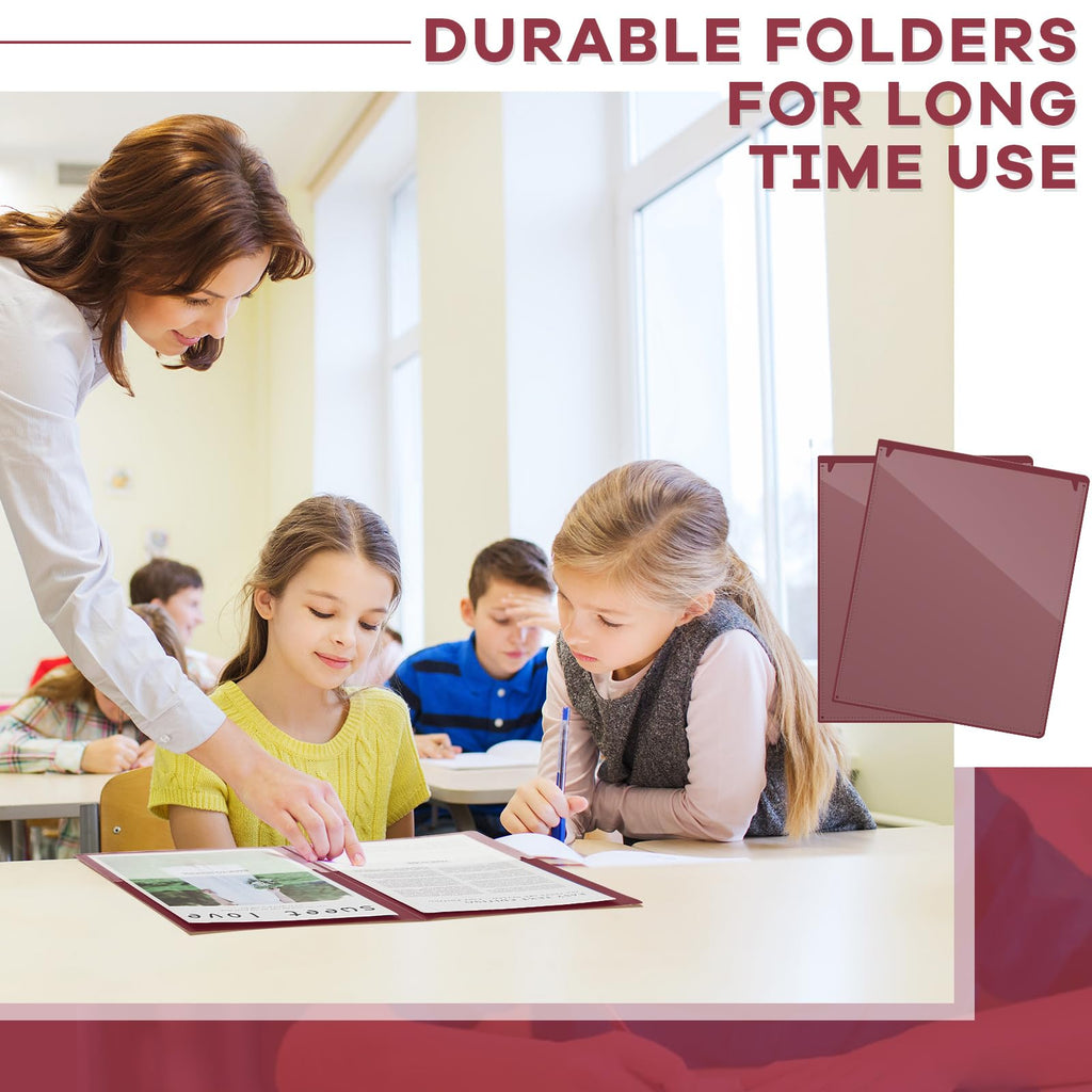 Henoyso 72 Pcs Plastic Take Home Folders with 2 Pockets Parent Teacher Classroom Communication Homework Folder for Students Parent Teacher Connect (Blue)