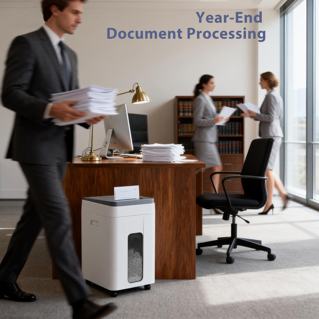 Heavy Duty Paper Shredder: 400-Sheet Auto Feed P5 Micro-Cut Document Credit Card Shredding with Jam-Proof Design for Home Office Business School