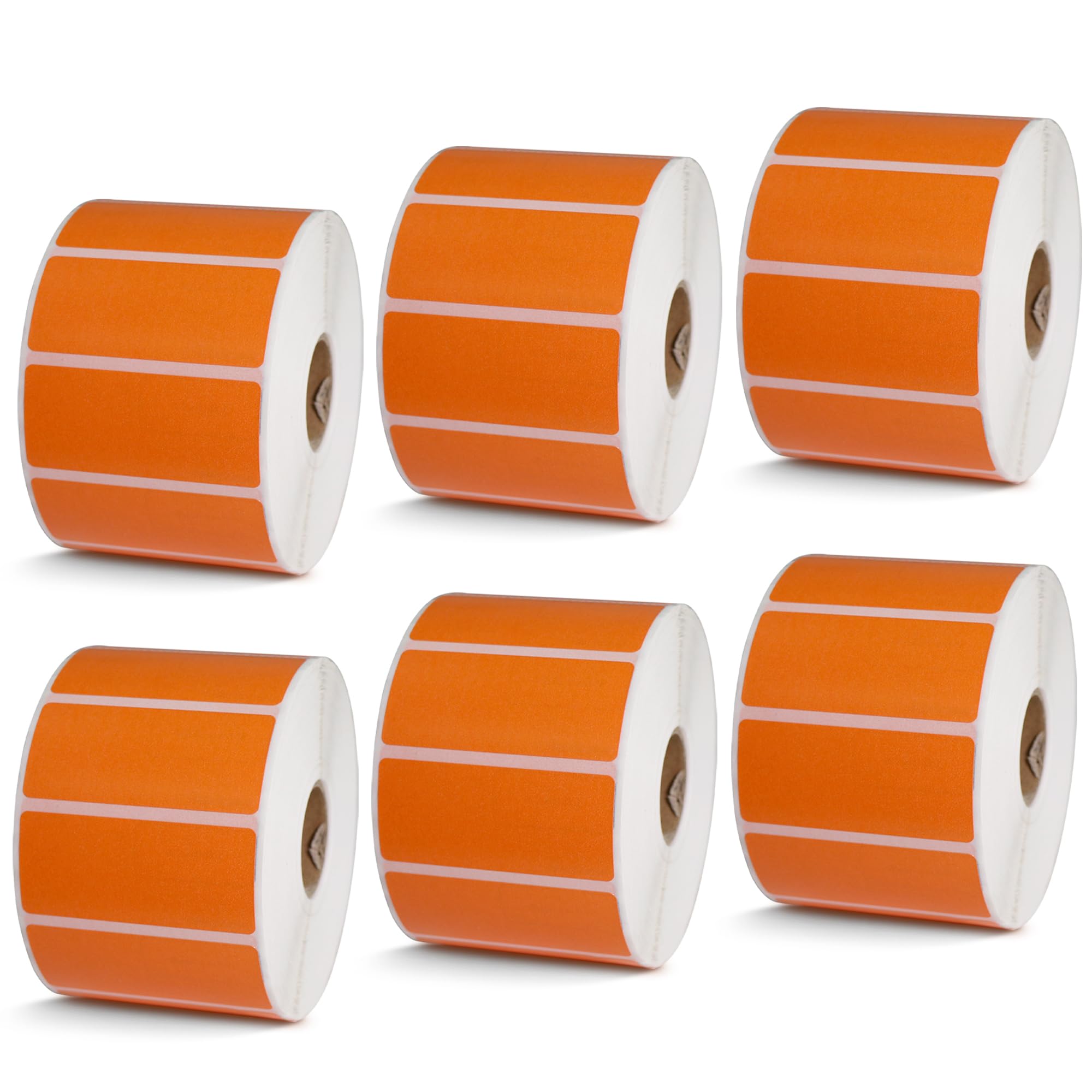 BETCKEY - 1" x 0.5" Small Labels Compatible with Zebra & Rollo Label Printer, Premium Adhesive & Perforated[Light Blue, 6 Rolls, 14580 Labels]