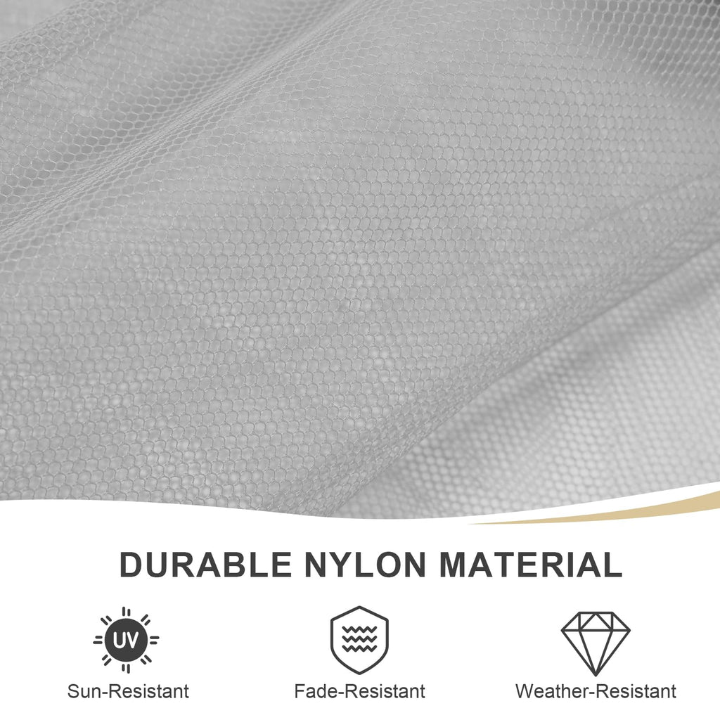 BPS 10' x 10' Gazebo Universal Mosquito Netting Screen Replacement, 4-Panel Mesh Screen Walls with Double Zippers for Outdoor Patio, Khaki (Mosquito Net Only)