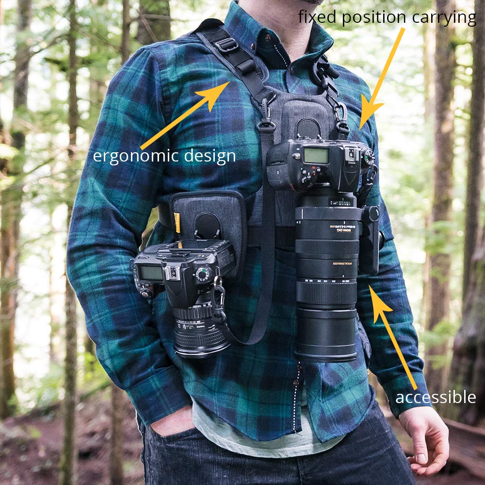 Cotton Carrier CCS G3 Camera Harness System for One Camera, Camo, 1 Camera