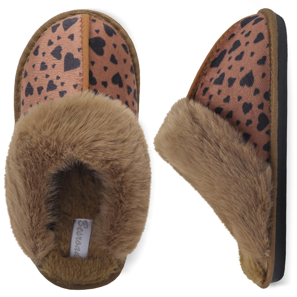 Besroad Winter Fuzzy House Slippers Sandals Plush Faux Fur Fluffy Flats Slippers Warm Slide Shoes for Women