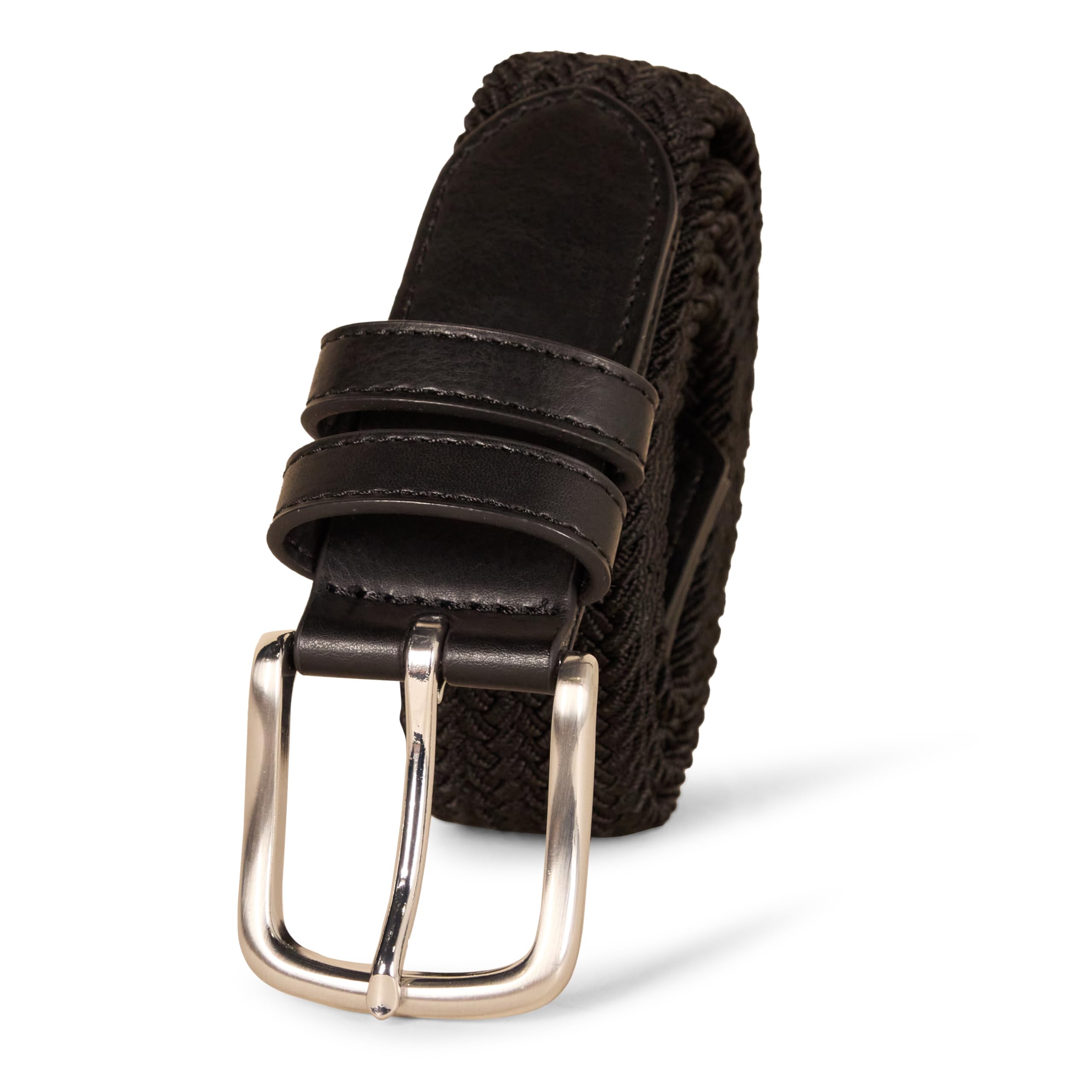 Amazon Essentials Men's Stretch Woven Braid Belt for Jeans