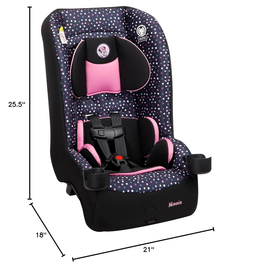 Disney Baby Jive 2 in 1 Convertible Car Seat, Minnie Dot Party