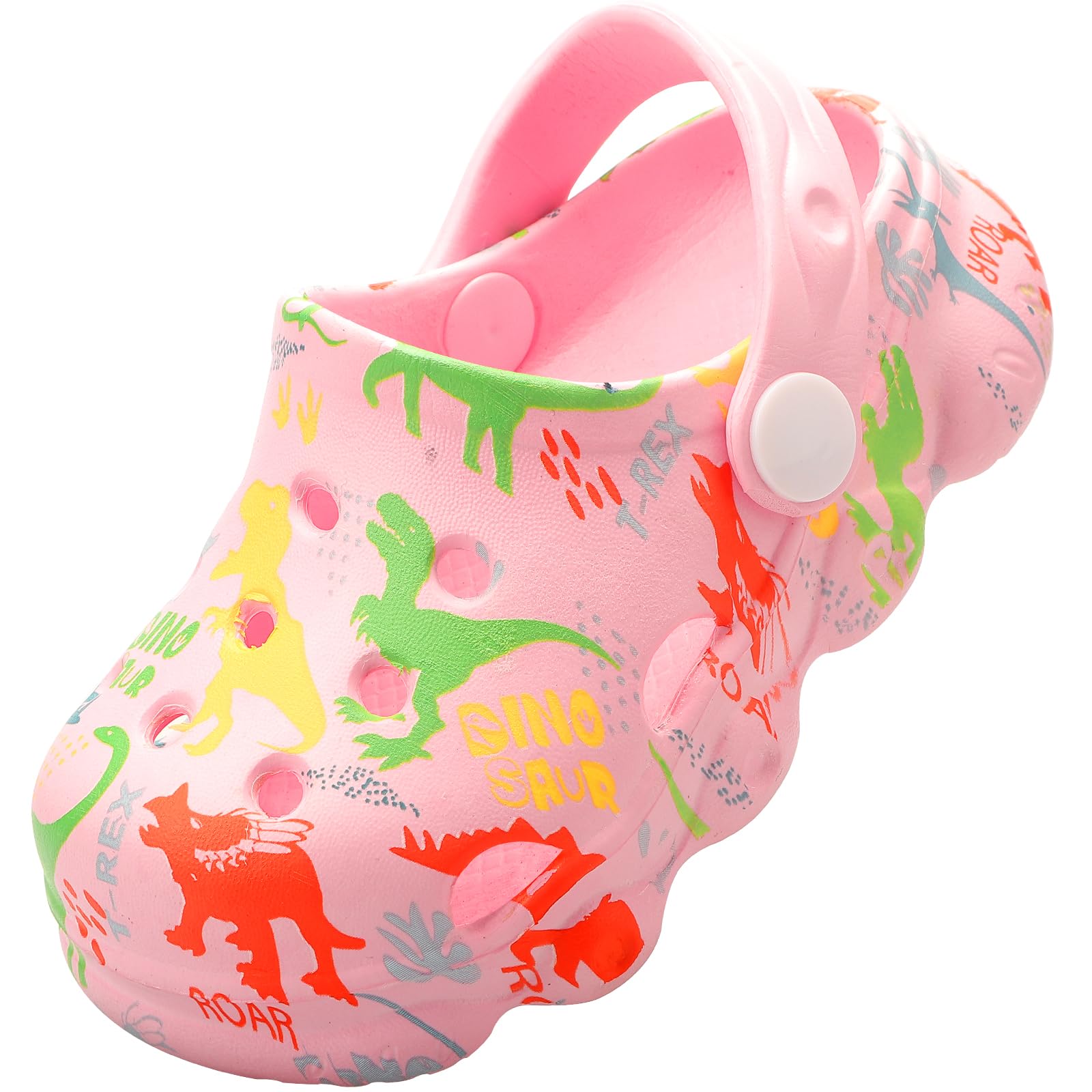 OWIF Toddler Clogs Boys Girls Kids Dinosaur Garden Shoes Slip on Sandals Slides Water Summer Shoes for Outdoor Beach Pool