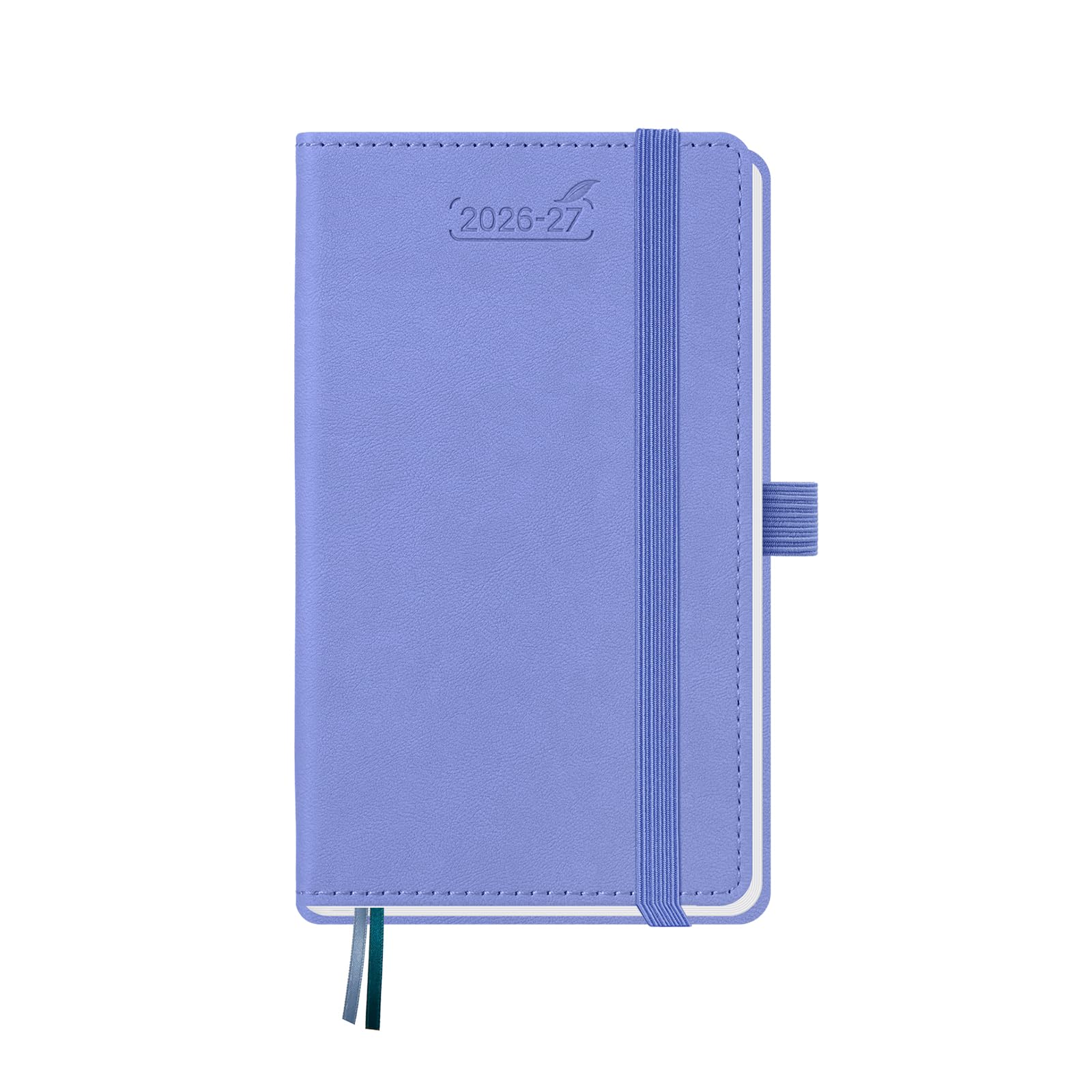 BEZEND Pocket Planner 2026-2027 Weekly and Monthly (3.5" x 6") 18 Months Small Academic Calendar (Jul 26-Dec 27) Ideal for Students, Work & Home, Storage Pocket, PU Leather Hardcover -Black