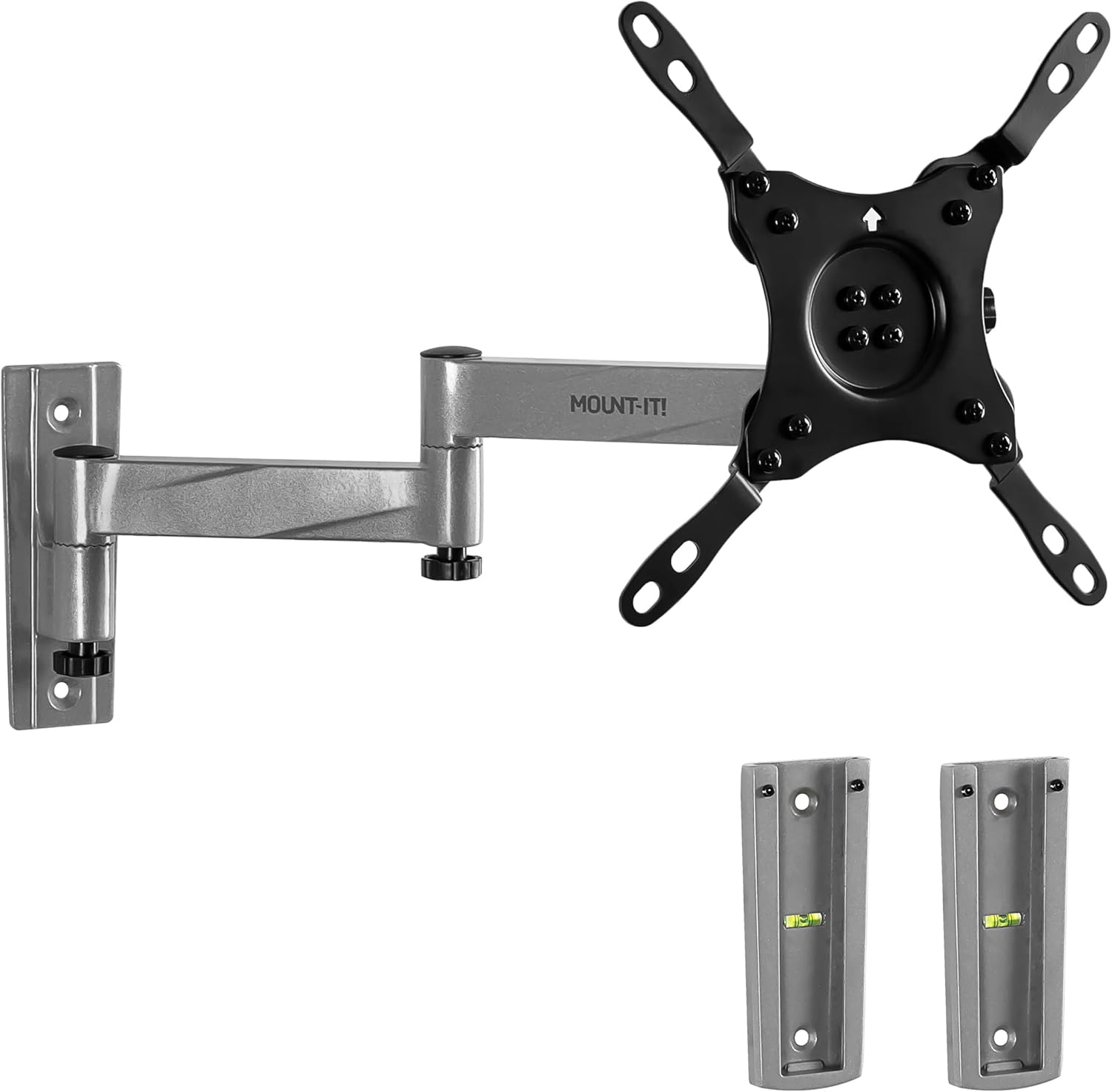 Mount-It! Locking RV TV Mount with Dual Wall Plates & Quick Release | Full Motion Rust-Resistant Aluminum Arm for Indoor & Outdoor Use in Camper, Trailer, RV | 13-42 Inch Screens, VESA 200 Compatible