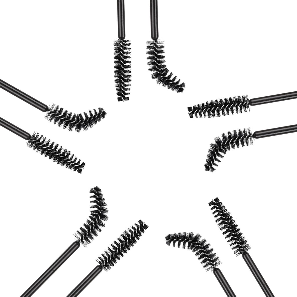 Tbestmax 500 Disposable Mascara Wands Eyelash Brush Spoolies for Eyebrow Eye Lash Extension, Makeup Brushes Applicators Kits - 5 Colors