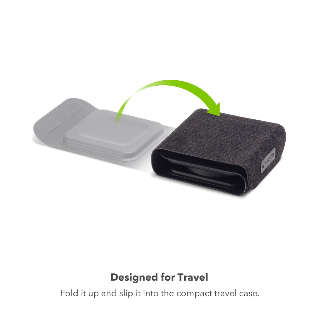 Mophie 3-in-1 Travel Charger with MagSafe - Portable Wireless Charging Hub, Compatible w/Apple Devices, iPhone 17/16/15/14/13/12 Series, Apple Watch Series 11 to 1 & Ultra, AirPods Pro/3rd Gen, Black