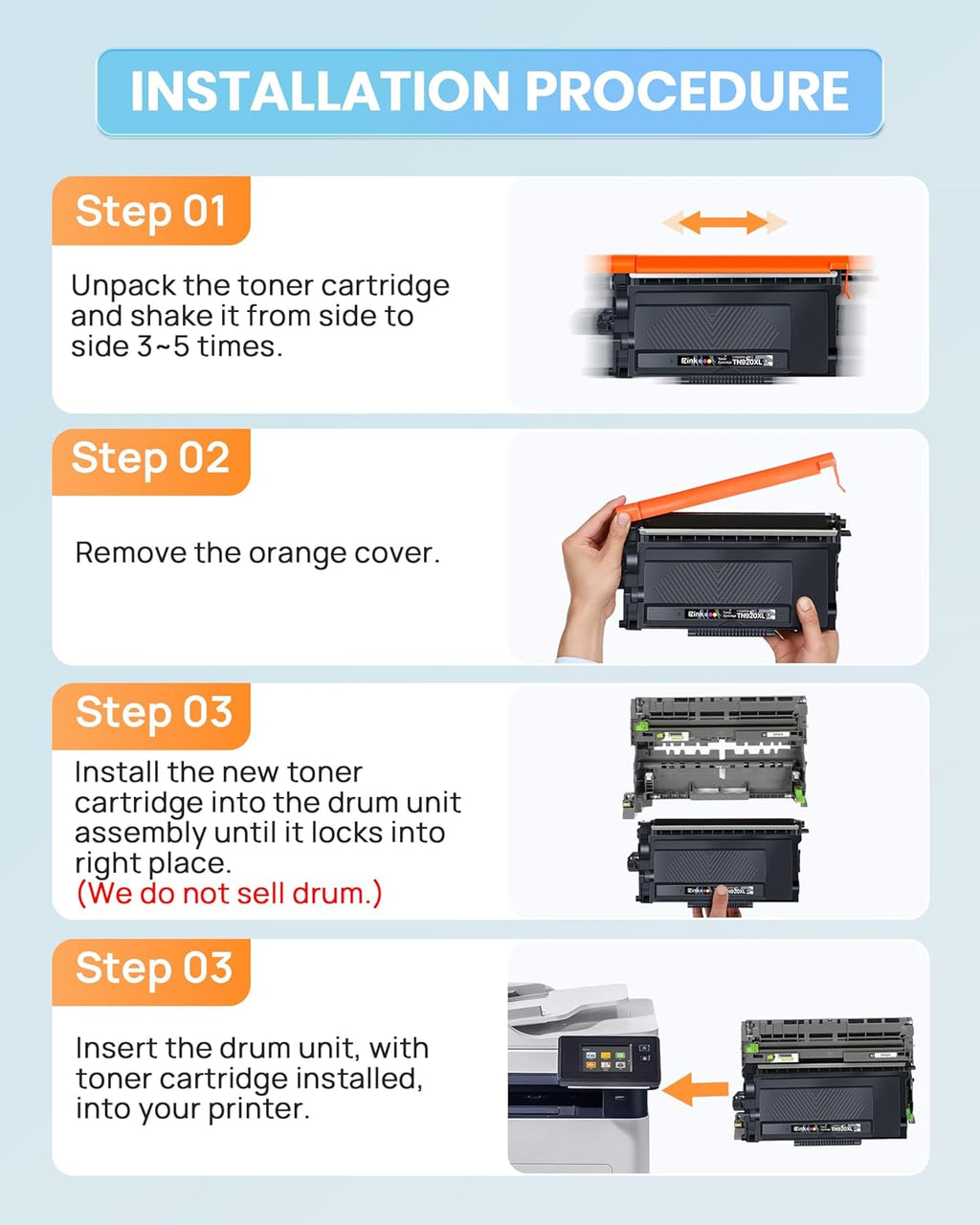E-Z Ink TN920XL TN920 Toner Cartridge for HL-L6210DW HL-5915DW Compatible Replacement for Brother TN 920XL TN920XXL TN920UXXL TN-920 XL High Yield Use with HL-L6210DWT HL-L5210DW (4 Black, with Chip)