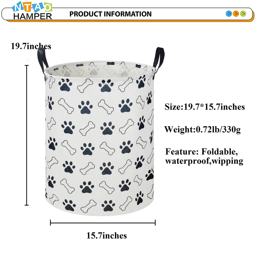 NTAOHAMPER Laundry Hamper, Laundry Basket, Waterproof Storage Bin for Bedroom, Clothes Organizer Basket, Books Box, Room Decor(Animal)