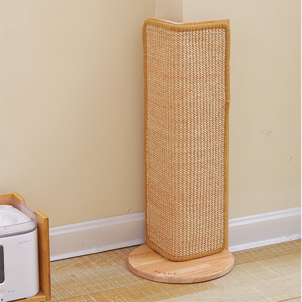 SHENGOCASE 20.5" Tall No Drilling Wall Sofa Couch Corner Cat Sisal Scratcher,Scratching Post,Replaceable Sisal Scratch Pad Mat, Couch Protector