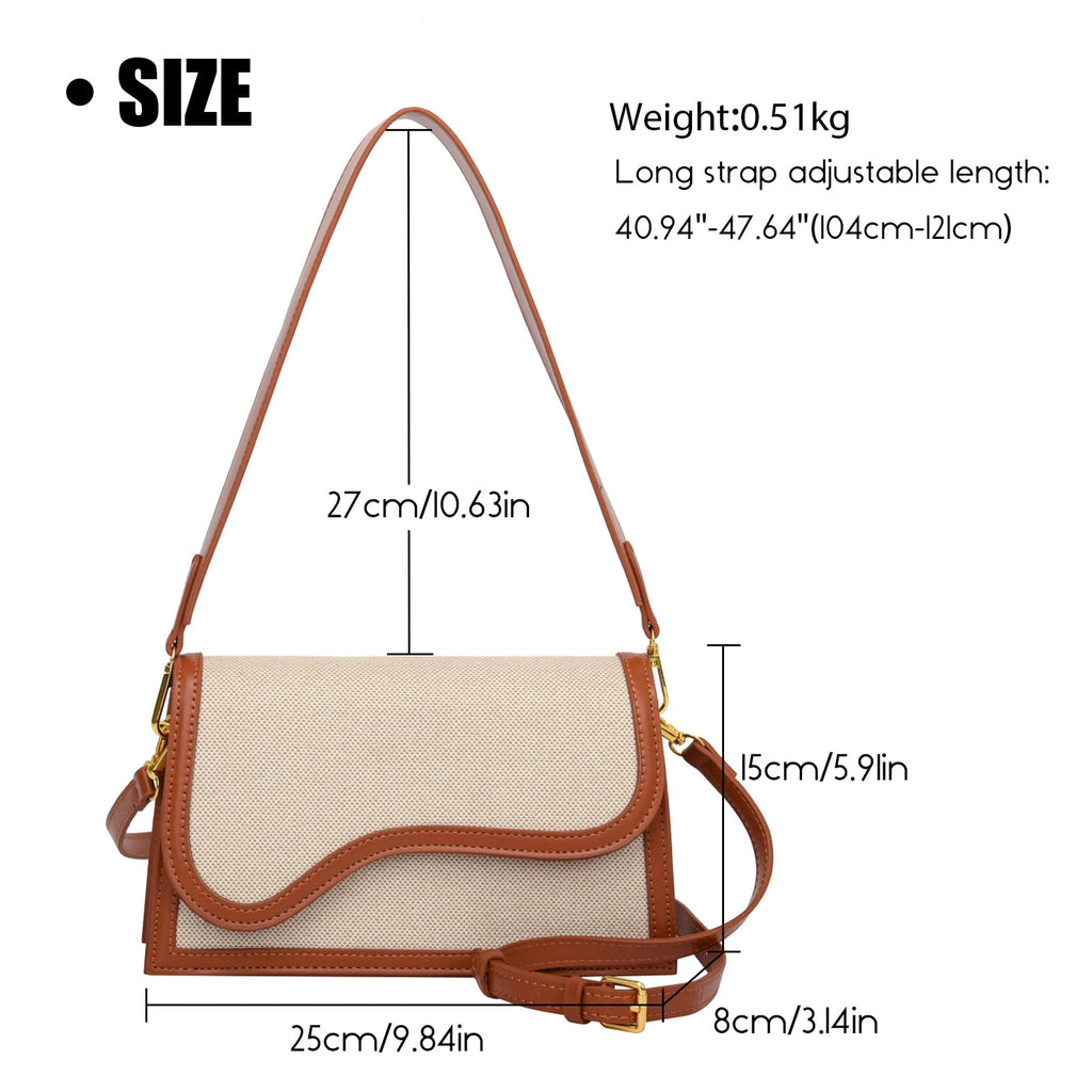 Travistar Crossbody Bags for Women Trendy - Small Cross Body Purse Shoulder Bag Leather Handbags Evening Clutch with 2 Straps | 2 detachable straps