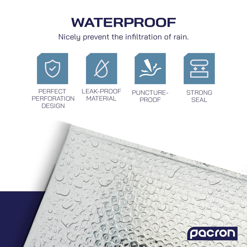200-Pack Insulated Silver Thermal Bubble Mailers 6 x 7 - Waterproof Metallic Foil Self-Sealing Padded Envelopes for Cold Shipping, Perishables, Food, Cosmetics, Pharmaceuticals
