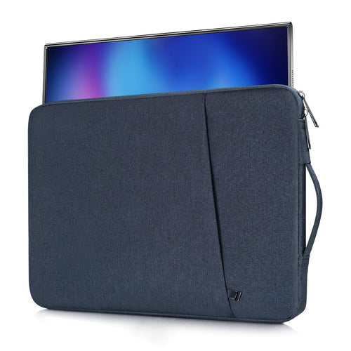 15.6 Inch Portable Monitor Case, Protective Carrying Sleeve Compatible with KYY MNN InnoView Most 16.1/15.6 in Monitors, Water Resistant Monitors Bag with Accessory Pocket, Black