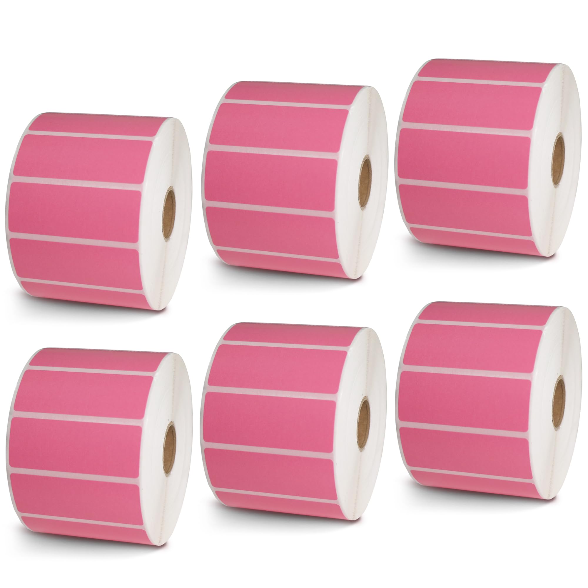 BETCKEY - 1" x 0.5" Small Labels Compatible with Zebra & Rollo Label Printer, Premium Adhesive & Perforated[Light Blue, 6 Rolls, 14580 Labels]
