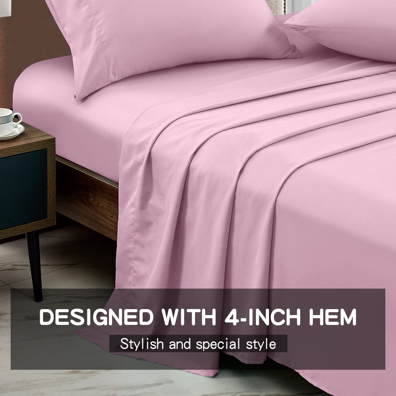 FreshCulture Twin XL Flat Sheet - Hotel Quality Twin XL Flat Sheet Only - Brushed Microfiber Top Sheet - Ultra Soft & Breathable - Wrinkle-Free - Easy Care - Single Flat Sheet (Twin XL, Beige)