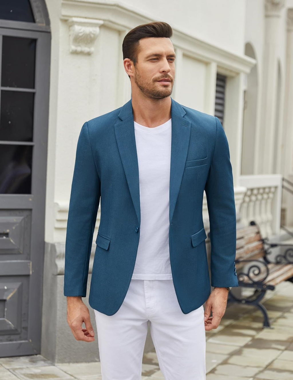 COOFANDY Men's Casual Blazer One Button Sport Coat Slim Fit Lightweight Suit Blazer Jacket