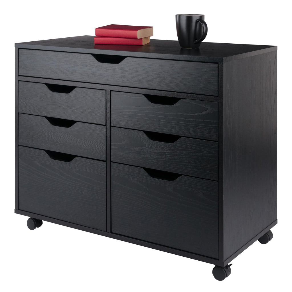 Winsome Halifax Mobile Storage Cabinet with Doors & Drawers, Stylish & Functional Home Storage Cabinet for Filing, Kitchen Organization, Moveable Furniture for Office, Dorms, Apartments