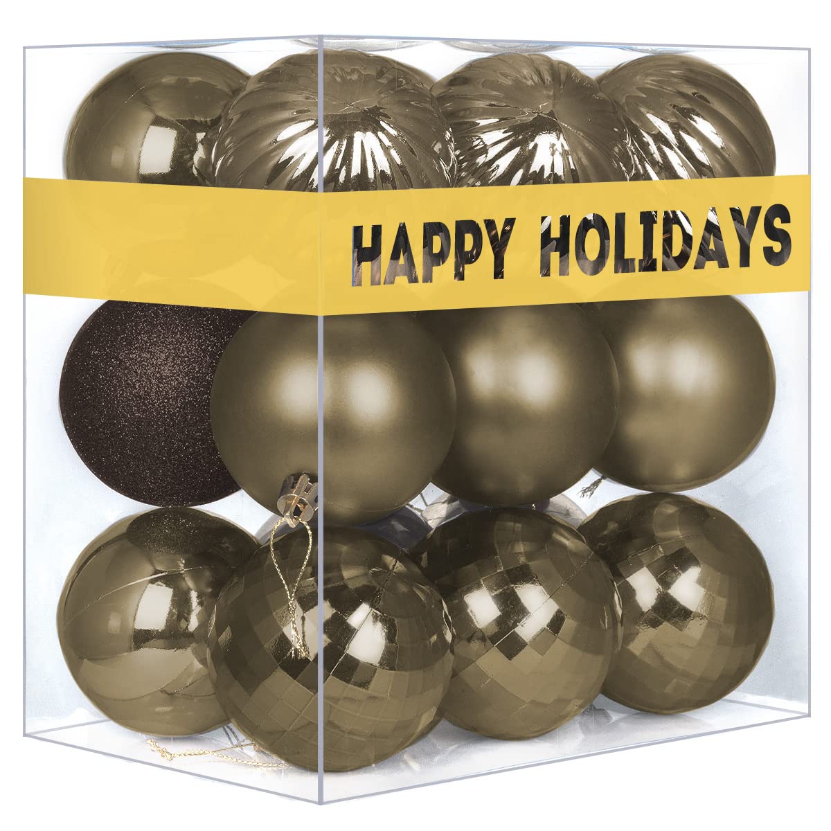 Bubblegun Pink 1.6" Small Christmas Balls Christmas Tree Decoration Ornaments Shatterproof Hanging Balls for Birthday Halloween Holiday Wedding Decorations Set of 12pcs