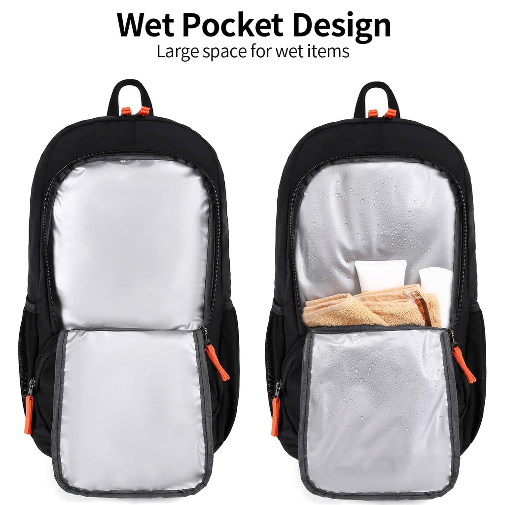 FENGDONG 35L Lightweight Foldable Waterproof Packable Travel Small Hiking Backpack Daypack for men women