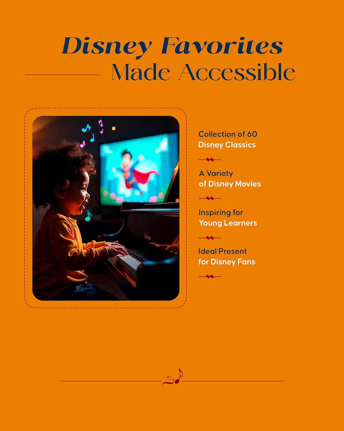 Disney Super Easy Songbook | Easy Piano Sheet Music for Beginners | 60 Classic Disney Songs with Lyrics and Chord Diagrams | Piano Music Book for Kids Students and Teachers | Fun Learning Gift