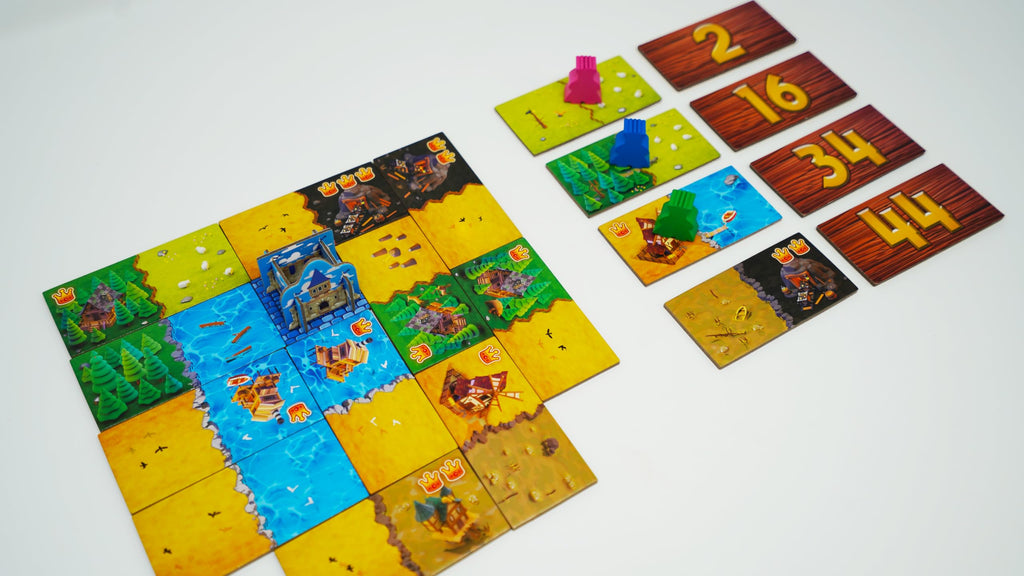 Tabletop Strategy Game, My First Kingdomino, Fun Kids & Adults Family Fantasy Board Game, 2-4 Players, Ages 5+, Dragomino by Blue Orange Games